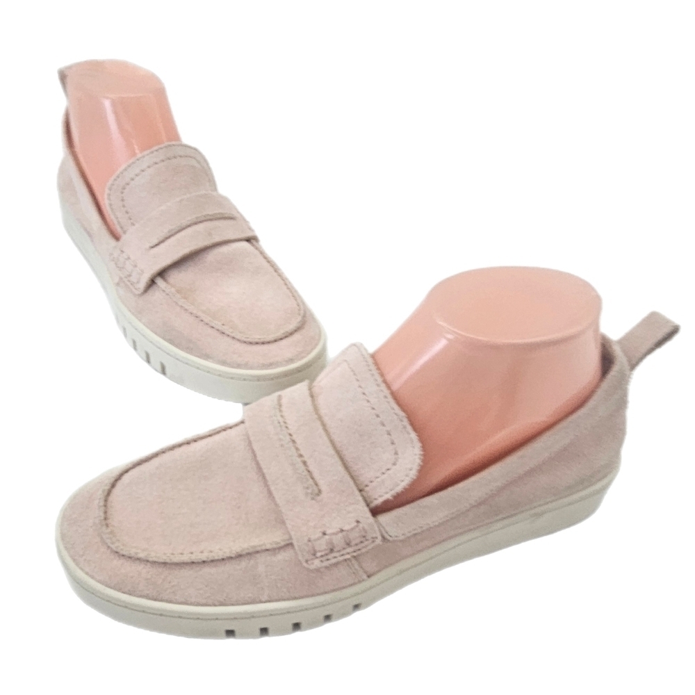 Vionic Chantel Loafers Rose Pink Suede Orthotic Slip-On Size 8 Preowned